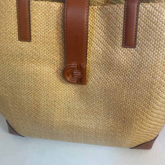 Cole Haan Classic Large woven Tote Bag/Purse - Picture 3 of 8